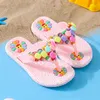 Pantoufle Enfants Pantoufles pour Filles Tournesol Tongs Été Bébé PVC Doux Antidérapant Enfants Plage Chaussures Talons Plats Mignon Toddler Sandales W0217