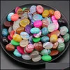 Stone Wholesale 15X20Mm Oval Striped Agate Carving Cabochon Natural Crystal Polishing Gem Healing Jewelry Diy Dhseller2010 Drop Deliv Dh0Qn