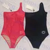 العلامة التجارية شعار ملابس السباحة بيكيني بكتف واحد للنساء الصيف أحدث ملابس السباحة قطعة واحدة