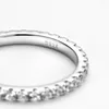 Anillos de racimo 925 plata esterlina brillante completo 2 mm anillo de diamante de alto carbono para mujeres joyería de fiesta de calidad superior al por mayor