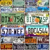 placas de licencia de metal personalizadas