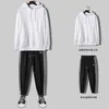 Мужские спортивные костюмы Мужские повседневные наборы Sweat Suits Соответствуют модной тенденции весенняя осенняя капюшон