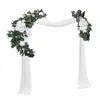 Decorative Flowers 2 Pieces Wedding Arch Kit Welcome Sign Flower Garland For Wall Decor