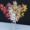 Decorative Flowers 2P Fake Single Stem Cymbidium 29.92" Length Simulation Real Touch Orchid For Wedding & Home