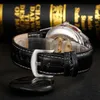 Zegarki na rękę Men Mechanical Watches luksusowe szkieletowe automatyczne zwykłe skórzane opaski ELOJ HOMBRE ERKEK KOL SAATI UHREN