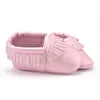 Första Walkers Baby Girls Pu läderskor Fashion Spring Autumn Soft Toddler Kids Tassel Borla Sapatos