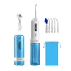 Toothbrush AZDENT Fashion 4 Modes Portable Fold Electric Oral Irrigator USB Charging Water Dental Flosser Rechargeable 200ml 5 Jet Tips 230217