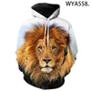 Männer Hoodies Sweatshirts 3D Gedruckt Löwe Männer Frauen Kinder Streetwear Fashion Junge Mädchen Kinder Pullover Langarm Casual Tops