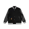 Mens Jackets Baseball varsity jacket letter stitching embroidery autumn and winter men loose causal outwear coats m2