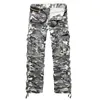 QNPQYX NIEUWE STREET MILITAIRE CAMO Cargobroek mannen Hot Camouflage katoen workout mannen broek voor lente herfst