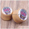 Plugs Tunnels Skl Sugar Logo Ear Plug Piercing Body Jewelry Flesh Tunnel Expander Stretcher Mix 616Mm Wood Gauge Drop Deliv Dhgarden Dhmf4