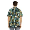 Camisas casuais masculinas Men camisa havaiana Cool do Exército Americano do Exército de Volas de Verão Estilo de praia Us Tamanho dos EUA colarinho cubano Aloha Topsme