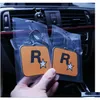 Car Dvr Car Air Freshener 5Pcs Gta Peripheral Trend Fragrance Film R Star Longlasting Sheet Incar Deodorization Hanging Net Red Orname Dhgv5