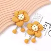 Fleurs décoratives Ins Style créatif mignon dessin animé soleil fleur bricolage maison cuisine réfrigérateur décoration vacances cadeau épingle à cheveux Bracelet