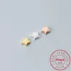 ビーズ4.5/6.5mm 925 Sterling Silver Star Shape Spacer Roose for DIY Bracelet Necklaceファインジュエリーメーカー