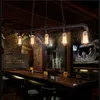 Pendantlampor Loft Vintage Edison Lights Personlig barbelysning Industrial Water Pipe Lamp E27Cafe Lampspendant