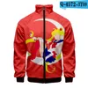 Hoodies masculins anime Sailormoon 3d Stand Print Collier Men Femmes Sweatshirts Zip Warm Tracksuit Harajuku Fleece Automne Zip-Up Clothing