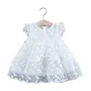 Girl Dresses 2023 Cute Summer Baby Dress Toddler Kids Patchwork Tulle Clothes Princess Party Birthday Costume Infant Clothing