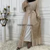 Ethnische Kleidung Naher Osten Mode Ramadan Lange Strickjacke Muslimischer Kimono Für Frauen Dubai Abaya Maxi Robe Türkische Islamische Ankunft