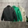 Kurtki męskie jesienne zima kurtka męska guziki streetwearu streetwearu Down-Down Casual Lose Oversizeid Windbreaker Tops Chaquetas MA645