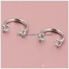 Anelli al naso Borchie Piercing Septo Labbro Sopracciglio Orecchio Setto Cartilagine Helix Captive Hoop Anello Percing Labret Nariz Aro Nez 16G Dhgarden Dhtg0