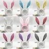 DHL Easter Party Festive Hairbands Adult Kids Cute Rabbit Ear Headband Prop Plush Dress Costume Bunny Ears Hairband Whole7396596