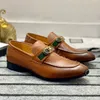 Top Designer Mocassins Hommes Chaussures habillées 100% cuir de vachette Classique Mules Plat Hommes boucle en cuir Hommes Casual Chaussure taille 38-46