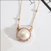 Anhänger Halsketten Exquisite Naturstein Lapis Lazi Türkis Rosa Rosenquarz Chakra Heilung Goldkette Halskette für Frauen Jewelr Dhufl