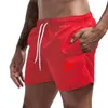 Shorts masculinos esportes sólidos fitness casual academia de ginástica Exercício de exercícios de ginástica exercício de calça de trave de praia solta