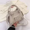 Akşam çantaları tasarımcı pu deri perçin crossbody için kadın cüzdanlar ve el çantaları moda küçük omuz messenger bayanlar