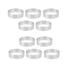 Moldes de cozimento 10 PCs Circular aço inoxidável anel Torta Torre Torre Pie Bolo Ferramentas de Mouse de Mousse de Mousse de Mousse 8cm 230217