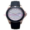 orologi da uomo di lusso 116655 40mm quadrante con diamanti cinturino in caucciù nero oro rosa lunetta in acciaio orologi da polso maschili scatola originale paper239F