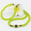 Brin élégant femmes multicouches 6mm breloques citron Jades pierre calcédoine perles rondes Bracelets pour 3 rangées cadeaux bijoux à bricoler soi-même B2795