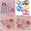 Nose Rings Studs 16G Titanium Anodized Balls Circars Horseshoes Cbr Ring Eyebrow Body Piercing Jewelry Drop Delivery Dhgarden Dhrql