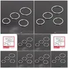 Neusringen noppen n30 sieraden groothandel 100 stks/lot mix 3 size body piercing roestvrijstalen ringring druppel levering dhgarden dhhex