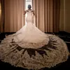 Abiti da sposa vintage a sirena in pizzo taglie forti bianco avorio donne di lusso africane ragazza abiti da sposa da sposa