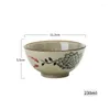 Ciotole Stoviglie in ceramica retrò giapponese Ciotola di riso per uso domestico Grande zuppa di noodle Ristorante commerciale Stoviglie Cucina