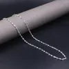 Kedjor Real S999 Fine Silver Women Men Lucky 2MMW Yuanbao Chain Link Necklace 18 "L
