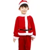 Giyim setleri 2 4 6 8 10 yıl Noel Kostümleri Erkek Kızlar Noel Baba Kırmızı Elbise Pelerin Cosplay Çocuk Kids Giysleri