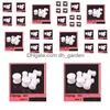 Plugs Tunnels 100st/Lot 312mm White Body Jewelry Acrylic Solid Flesh Tunnel Ear Plug Pierce Drop Delivery Dhgarden Dhdh3