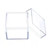 Sacs de stockage Acrylique transparent 5 faces Boîte de présentation de bijoux Case Square Cube Props BoxStorage