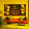 Party Decoration 20 21 30 40 50 60 70th Birthday Backdrop Gold Balloon Golden Woman Princess Pography Background For Po StudioParty PartyPar