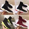 2023 Triple S Knit Socks Shoes 2.0 Running Shoes Runners Mens Women Designer Sneaker Black White Casual Traughers Sneakers 35-45