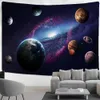 Tapeçarias astronauta planeta tapeçaria parede pendurado psicodélico universo hippie tapiz tarô arte dormitório sala de estar decoração casa