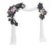 Decorative Flowers 2 Pieces Wedding Arch Kit Welcome Sign Flower Garland For Wall Decor