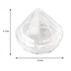 Lagringsflaskor 10st påfyllningsbar burk diamantformat vattentät verktyg mini kosmetik tom för utomhus