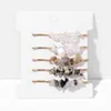 Wholesale Natural Irregular Gravel Crystal Amethyst Hair Clips Simple Girlfriends Gift Hair Accessories Set