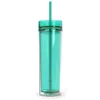 Car Dvr Other Health Care Items 480Ml Acrylic Straight Cup Tall Skinny Tumbler 16Oz Double Wall Water Mug Cups With Lid And St Bottler Dh2Qu