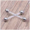 Nombril Bell Button Rings Belly Ring Piercing Stud Bijoux avec barre flexible pour le corps Drop Delivery Dhgarden Dhci6