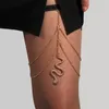Anklets Vintage Bohemian Farterfly Pearl Leg Chain Scorpion Dubbel Snake Bead Beach lår Fashion Body Jewelry for Women and Girls
